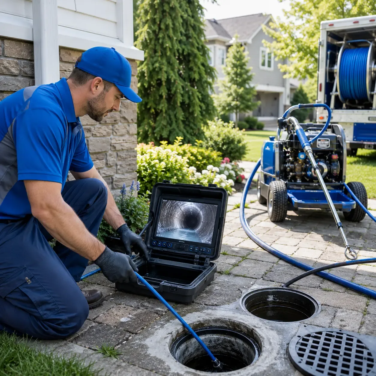 Outdoor drain cleaning professionals serving Huntingdon Valley, PA