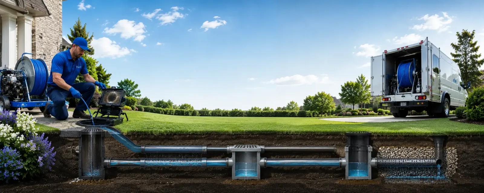 Outdoor drain cleaning information for Huntingdon Valley, PA